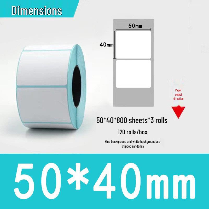 Three-Proof Thermal Label Paper 100x100mm & 70x20mm - Customizable for Label Printing
