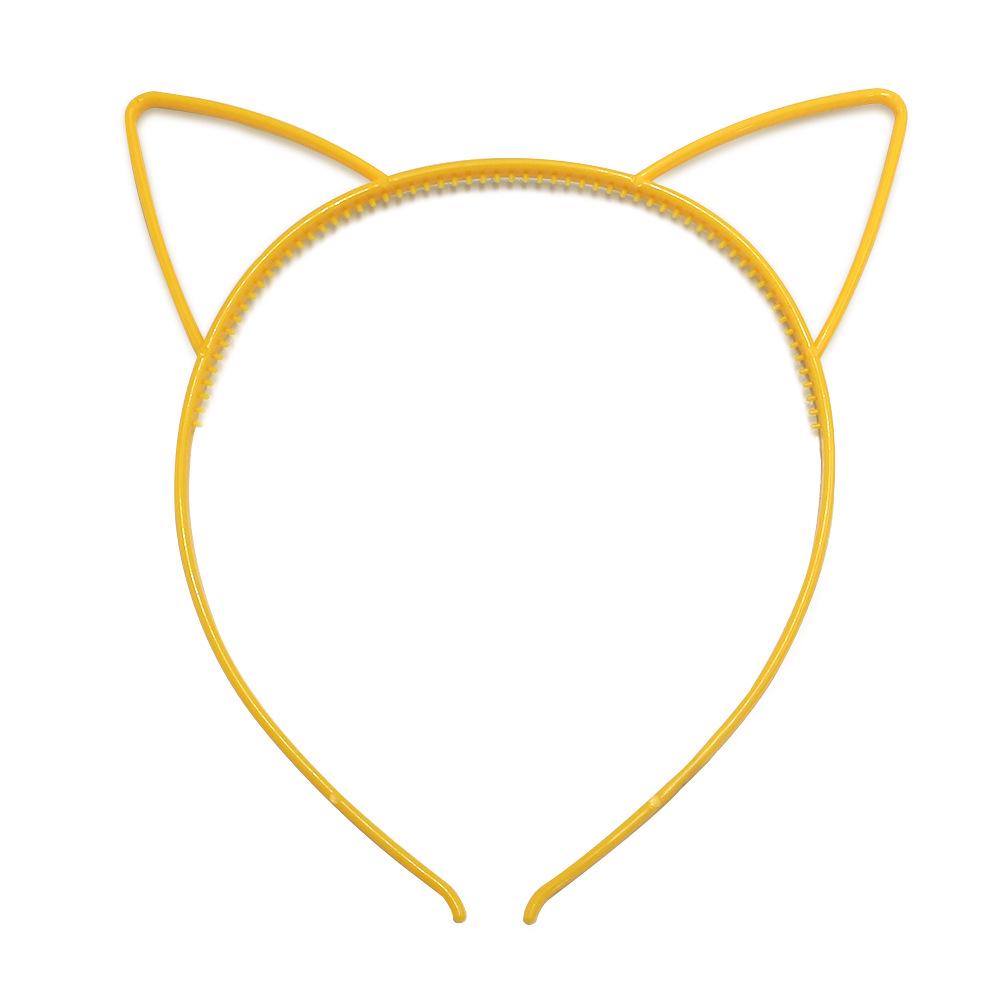 Children's Cartoon Cat Headband - Colorful Plastic Cat Ears Hair Accessories for Parties