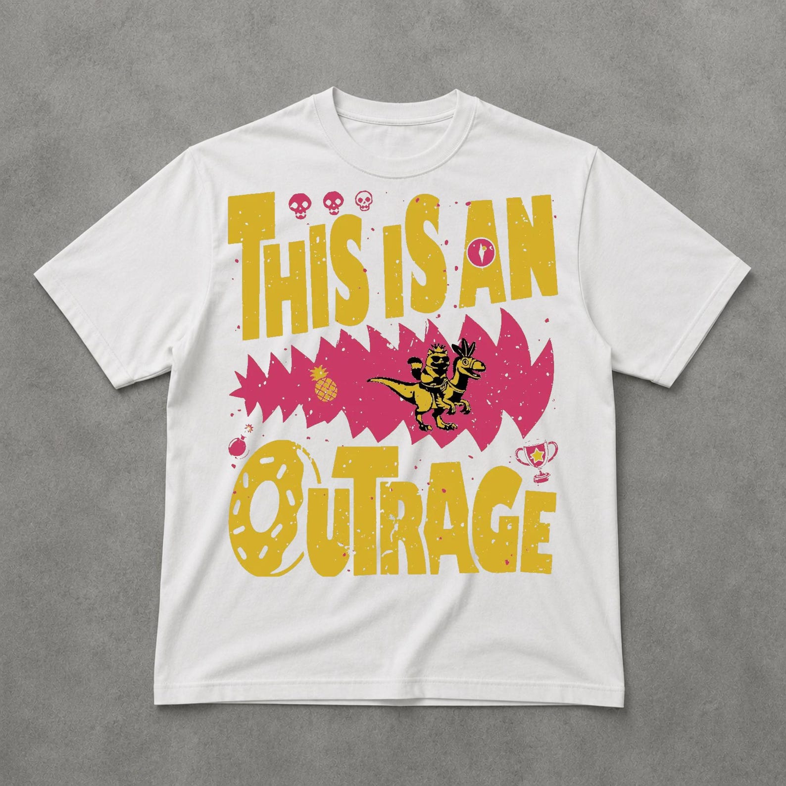 Dungeon Crawler Carl Tee, This Is An Outrage Shirt, Funny Sci Fi Fantasy Graphic Tee For Book Lovers S