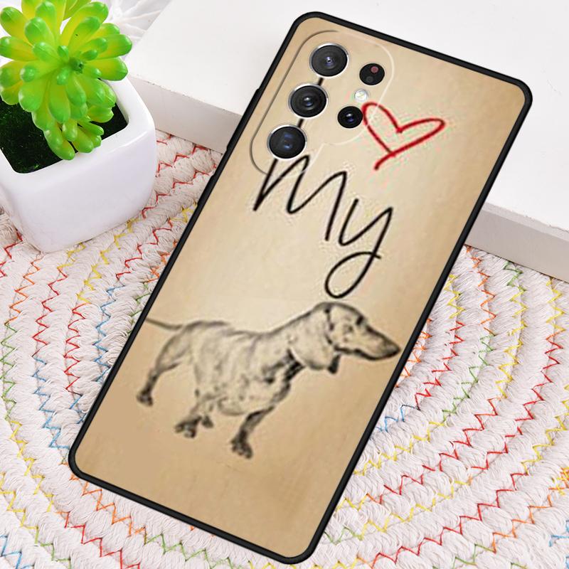 Dachshund Dog Ballon Phone Case for Samsung Galaxy note 10 pro S26 Ultra S23 S24 FE S25 S21 S22 PLUS shockproof Cove
