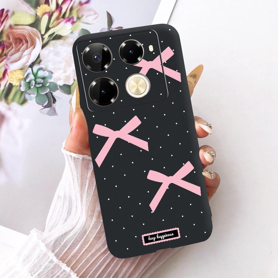Für Infinix Note 40 40X 5G Hülle X6852 Neue Schmetterlingsbemalte Abdeckung Weiche Silikonhülle Für Infinix Note 40 Pro Plus Note40 X Hülle