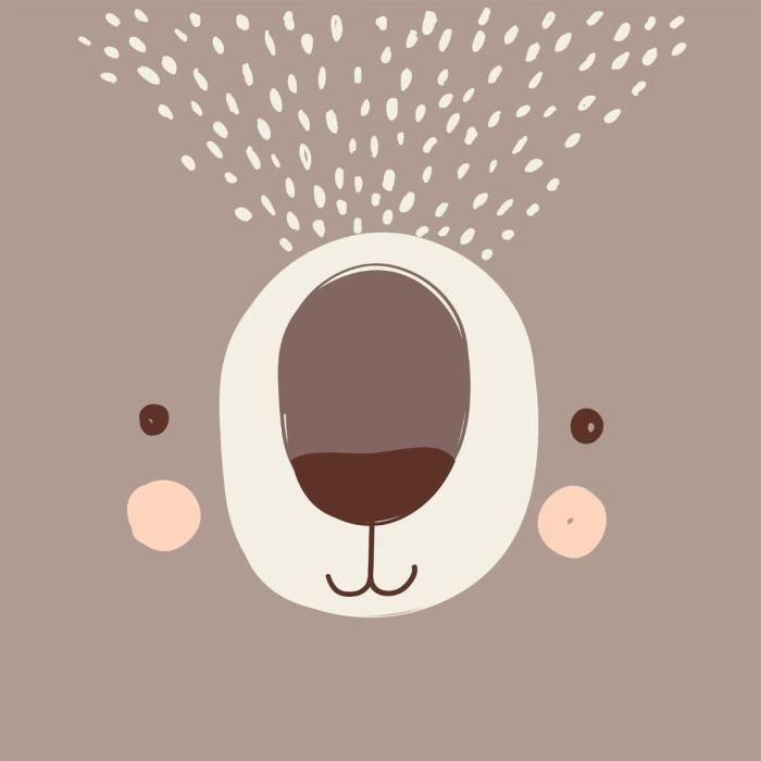 Housse de couette + Taie d'oreiller - I am a ourson - 140 x 200 cm - 100% Coton - Oeko-Tex® - Enfant