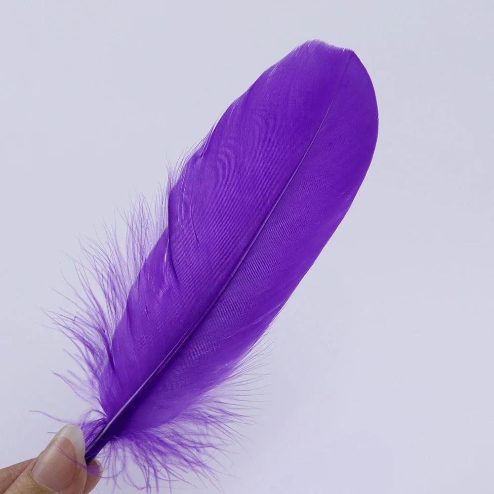 Premium White Swan Goose Feathers 15-20cm 50PCS/Lot 28 Colors for Jewelry Making Wedding Decor Crafts DIY Feather Accessories