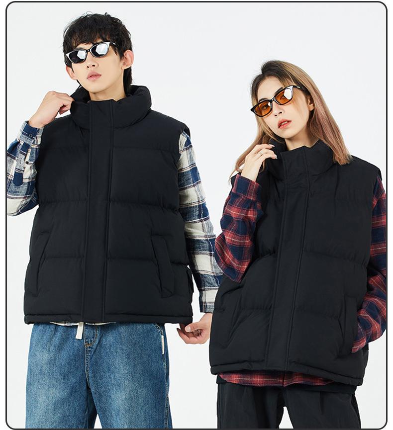 2025 Winter Men's Trendy Heavyweight Sleeveless Cotton Jacket, Plus Size Available