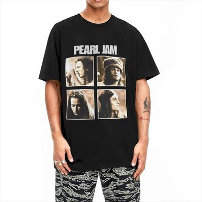Pearls Jams TShirt Summer Eternal Joy The Happiness Found In Music Fun TShirts Cotton Harajuku Tshirt For Men Print Clothing