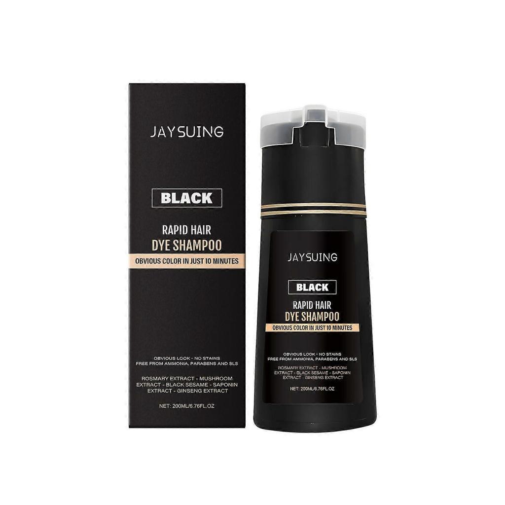 Men's black instant shampoo nourishing natural glossy extract non-stick household shampoo 1
