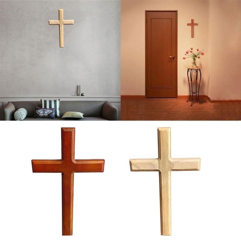 Elegant Wood Cross Pendants Wooden Cross Pendants Perfect for Christian Praying Pendants DIY