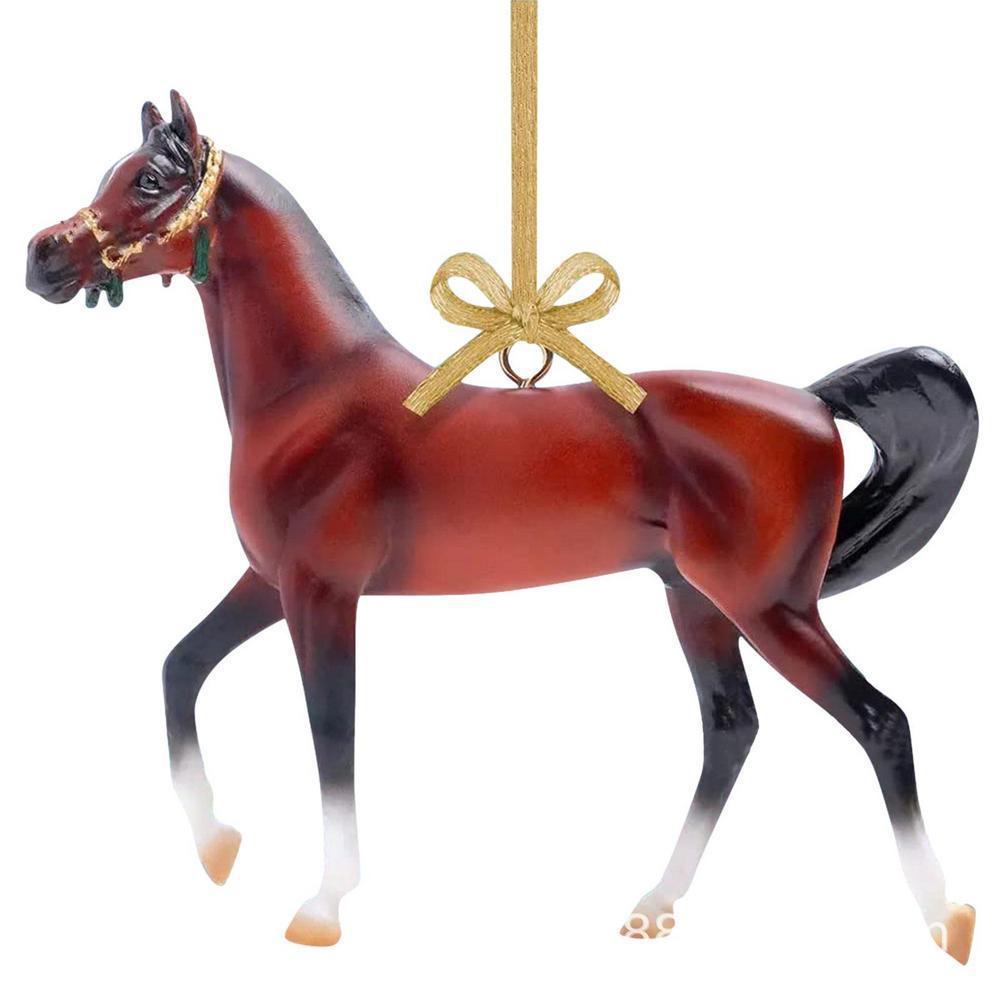Holiday Ornament Party Cute Christmas Horse Pendant Desktop Gifts Decoration