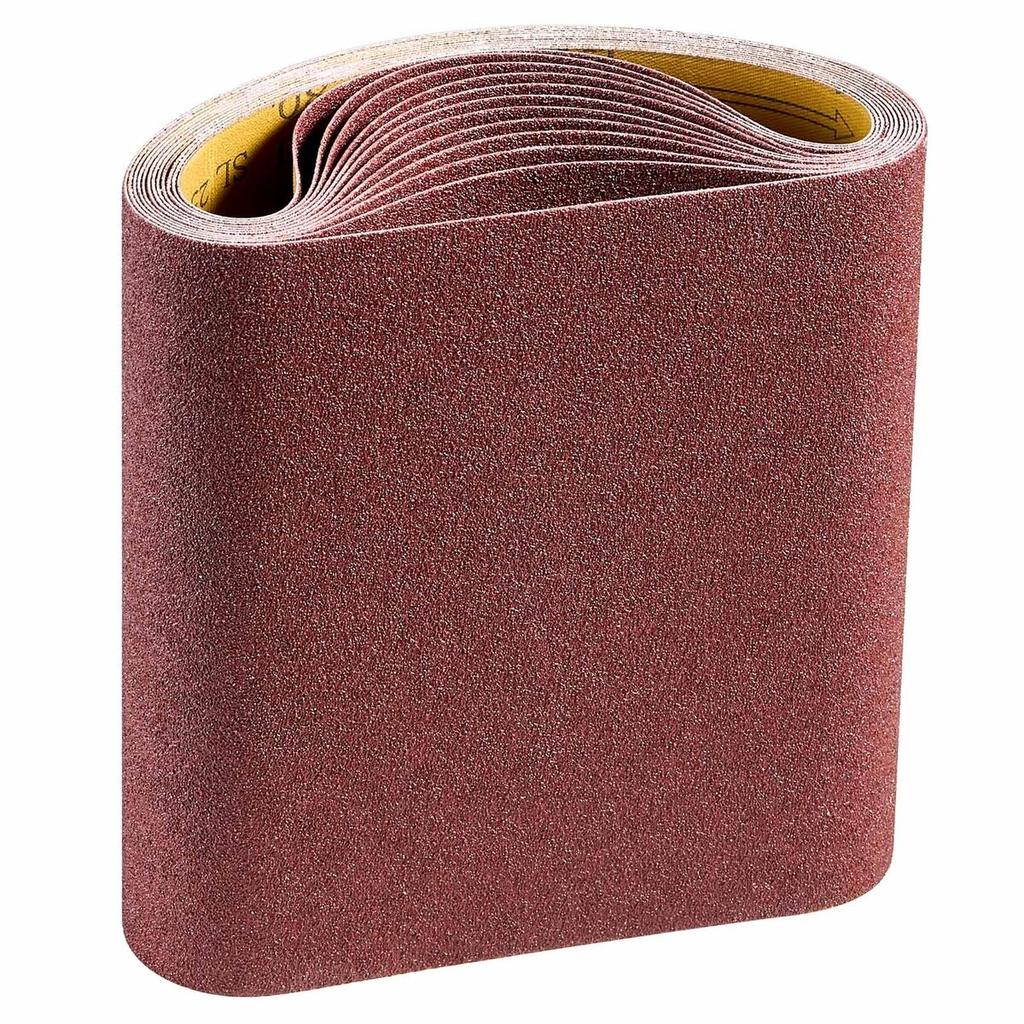 Sanding Belts, 202mm x 485mm Belt Sander Sanding Belts, 12PCS 80 Grit Aluminum Oxide for Woodworking, Steel, Aluminum, Non-Ferrous Metals