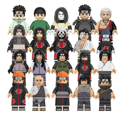 IN STOCK Lego Naruto Minifigures Toys Rock Lee Aburame Shino Figurines Building Blocks Kids Toy