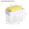 Kitchen Dishwashing Liquid Dispenser With Automatic Dispensing Box And Press-Type Dispensing White press soap dispenser box