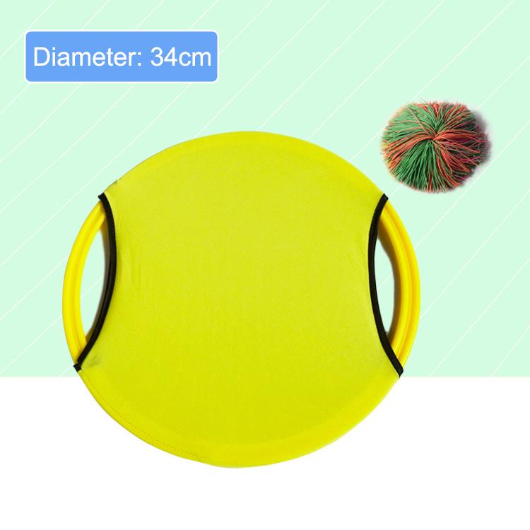 

Забавная игрушка-мяч для родителей и детей, легко наносится, забавная детская игрушка, ракетка, игровой набор для ловли мяча, интерактивные виды спорта на открытом воздухе one size жёлтый