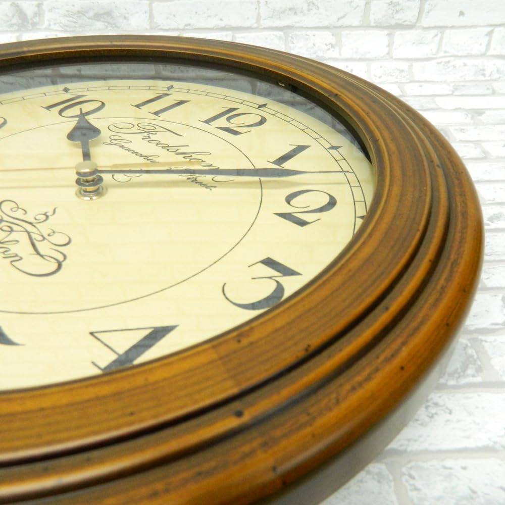 Santel Retro Clock Wall DQL711 Japanese-made Radio-Controlled (Antique Radio-Controlled Clock)