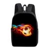 Zaino Monostrato con Motivo Calcio per Ragazzi e Ragazze Migliori Regali Cartoni Animati Piatto 2D Zaini Scolastici per Bambini