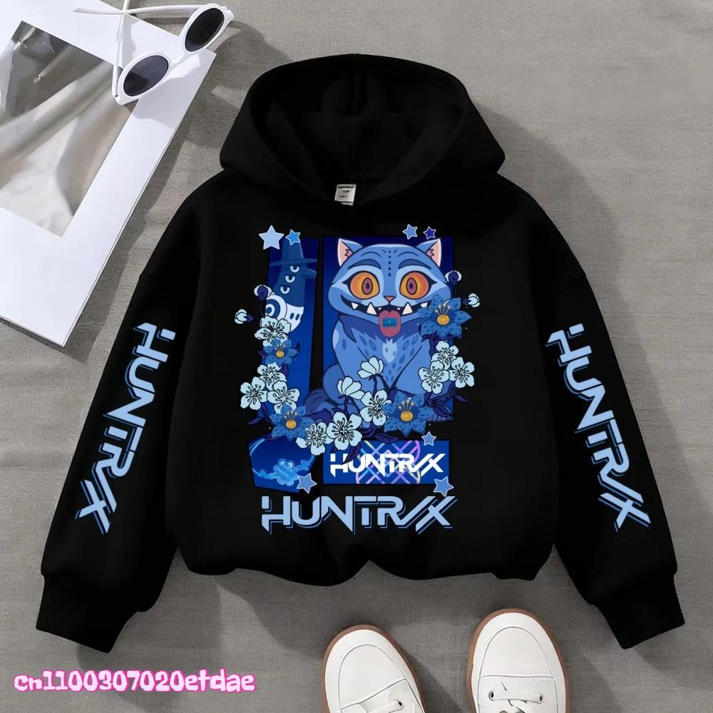 Kinderkleidung Modisch Niedlich KPop Dämonenjäger Mädchen Jungen Herbst und Winter Lässig Sportliche Kapuzenpullover Winter Warmes Oberteil