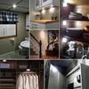 Battery Powered Motion Sensor Night Light Wall Lamp For Cupboard Toilet Home