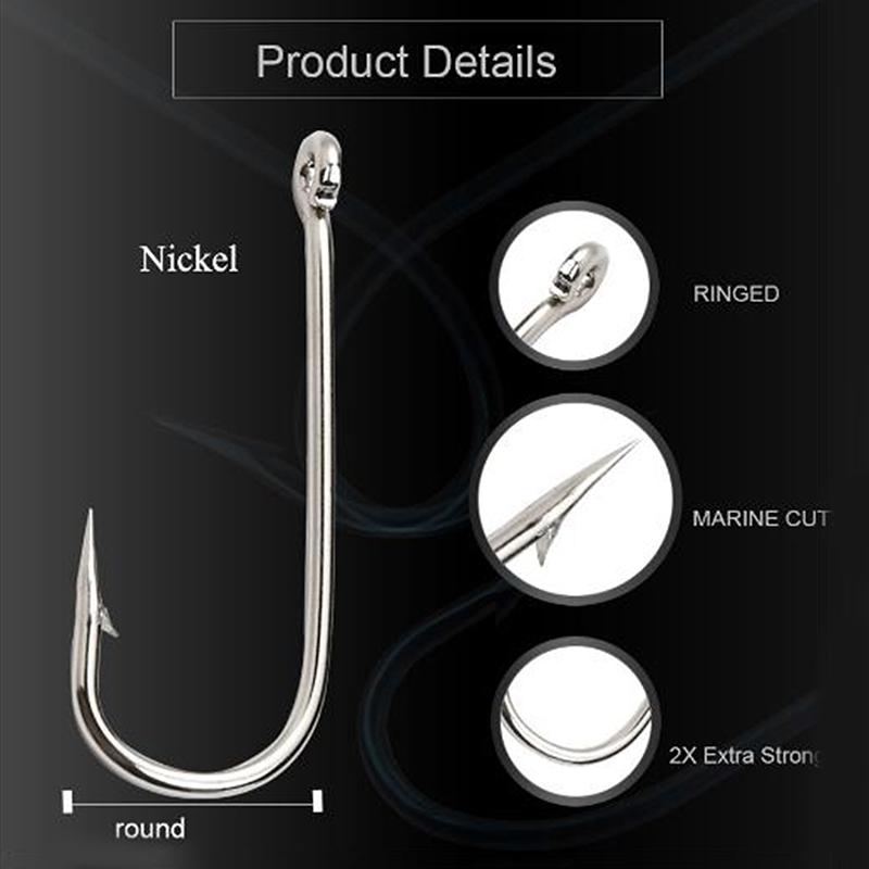 Hand Fishing Hooks Barbed Fishhook With Ring 100Pcs/Lot Lure High Carbon Steel Hooks Carp Fishing Accessories