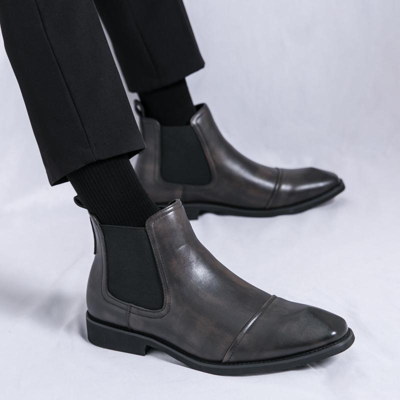 Men'S Chelsea Boots Are Fashionable And Versatile With A Simple Business Style They Are Suitable For Business And Formal Wear