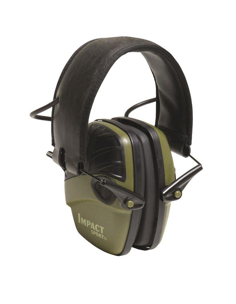 

Howard Leight by Honeywell Impact Sport Electronic Green Earmuffs, R-01526, [Used] зелёный