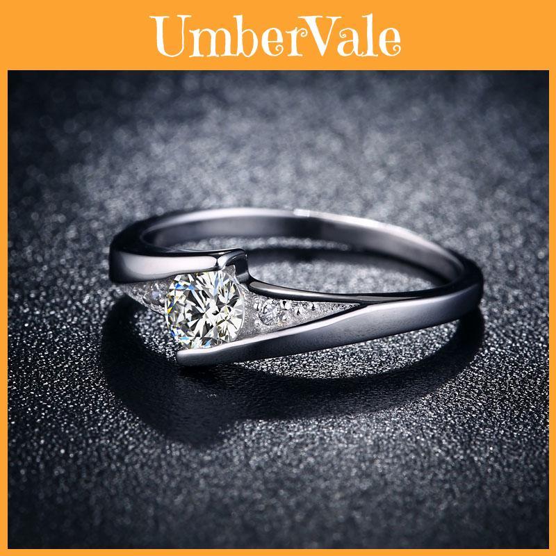 Copper Silver Plated Wedding Ring For Women Fashion Jewelry For Couples