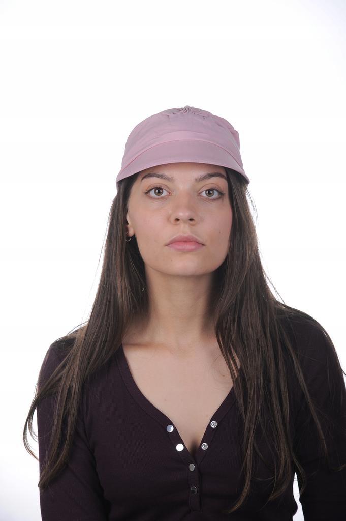 Turban Tess Z Daszkiem Puder Róż 162 Chusta Damska Także Po Chemioterapii