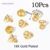 DIY Jewelry Making Accessories 18K Gold Plated Brass Crimp Bead,Lobster Clasps,Protector For Jewelry,Supplies For Jewelry