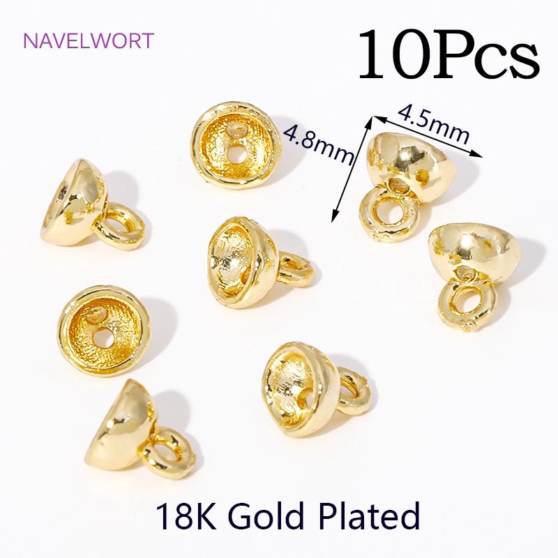 DIY Jewelry Making Accessories 18K Gold Plated Brass Crimp Bead,Lobster Clasps,Protector For Jewelry,Supplies For Jewelry