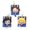 Adorable Plush Demon Slayer Zenitsu Retractable Keychain Cartoon Figure