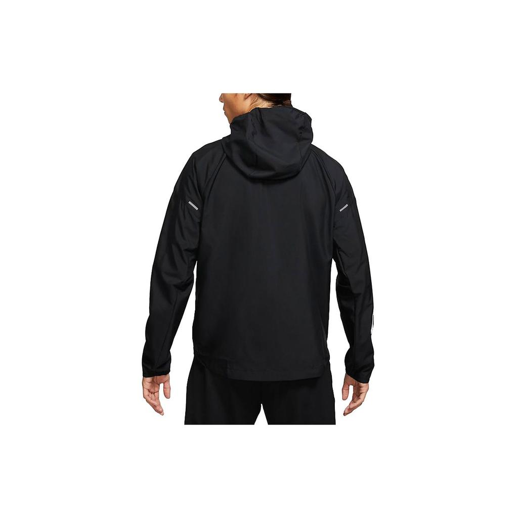 Nike Essential Wild Run Casual Running Hooded Jacket Men Outerwear Black DA0191-010