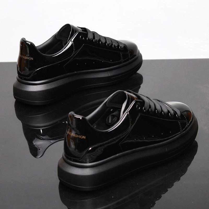 

Брендовые черные белые туфли для пар, дышащая повседневная обувь, мужские и женские теннисные туфли, удобные кроссовки 43 чёрный