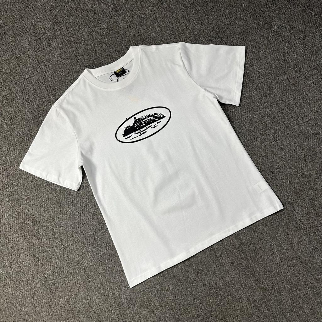 Cross-border manufacturer Corteiz tide brand Alcatraz summer new retro printing men's and women's trend loose short sleeves summer