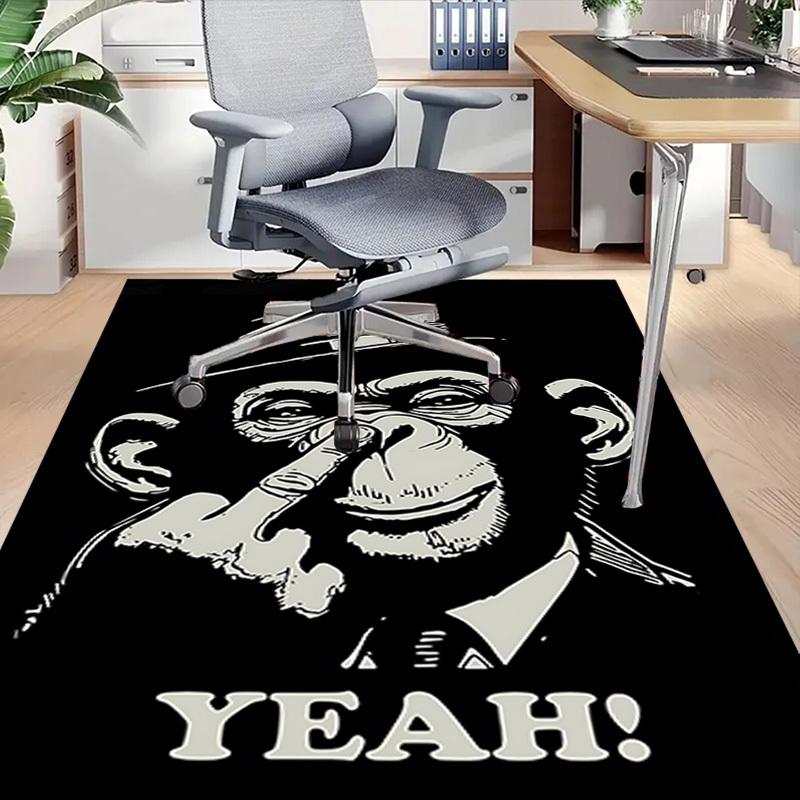 1pc Monkey Yeah! Carpet, Office Rug Outdoor Mat Home Decor Area Carpet Festival