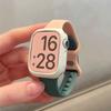 Case +Silicone Strap for Apple Watch Band 44mm 45mm 8 7 40mm 42 38 49mm Sport Watch Band for IWatch Series 9 8 7 6 SE 5 4 3 2 1