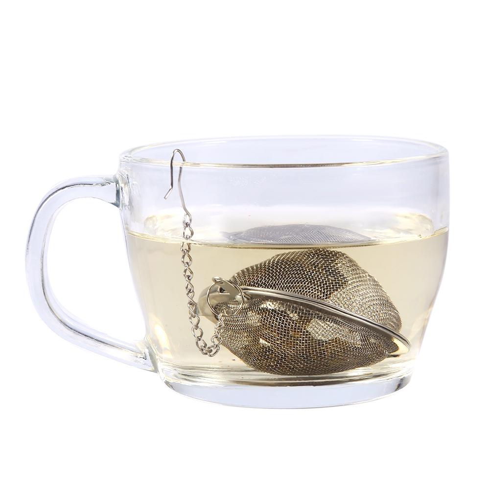 Stainless Steel Loose Tea Infuser Leaf Strainer Filter Diffuser Herbal Spice Net    4.5cm