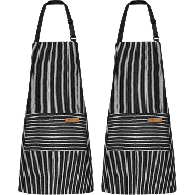 Unisex Adjustable Neck-Hanging Apron with Custom Logo for Coffee Shop and Catering