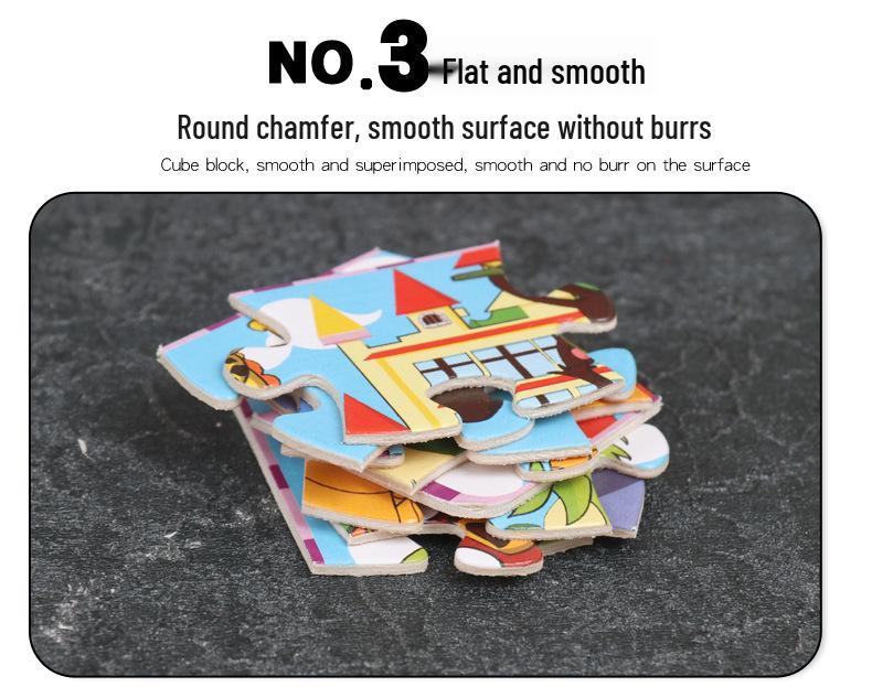 Wooden Animal Jigsaw Puzzle with Frame for Children 0-3 Years – Educational Toy & Gift