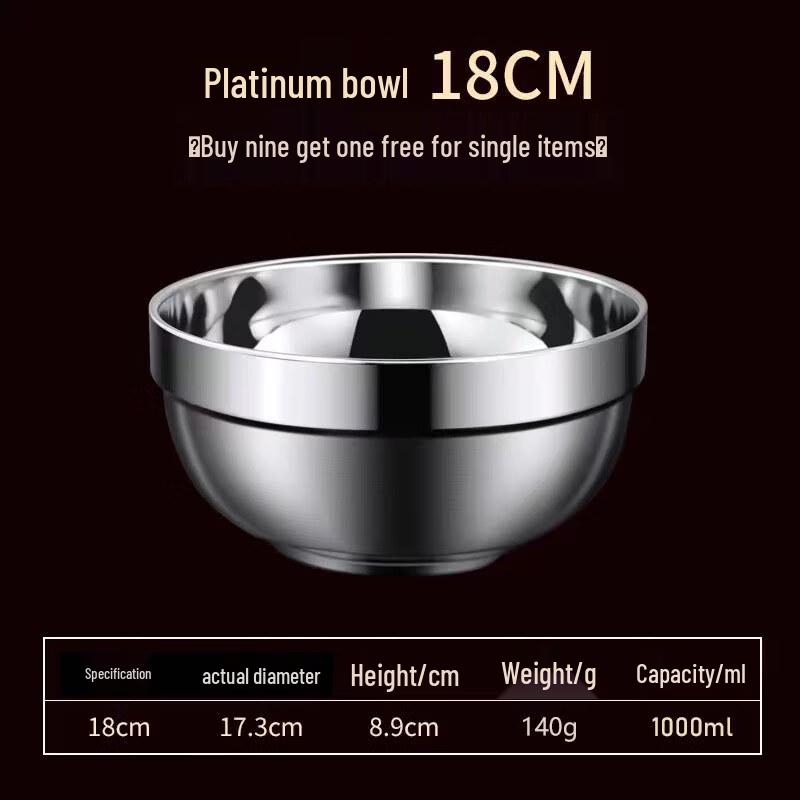 Kids  Double-Layer Insulated Stainless Steel Soup Bowl