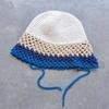 Handmade Bucket Hat Handwoven Colorful Openwork Crocheted Hat for Music Festival Stylish Colorful Fisherman Hat