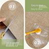 Ultra-Thin Japanese-Style Non-Slip Water-Absorbing Linen-Look Entrance Doormat, 2mm, Cuttable & Machine Washable for Home Hallway