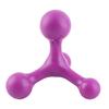 Masaj muscular spate cu 4 bile, structură, instrument de masaj profund pentru gât, relaxare, picior, violet