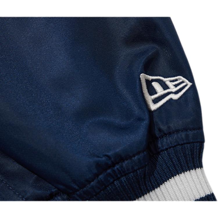 New Era MLB New York Yankees Thick Striped Letter Pattern Long Sleeve College Style Baseball Jacket Unisex Jackets Navy-Blue 14179152