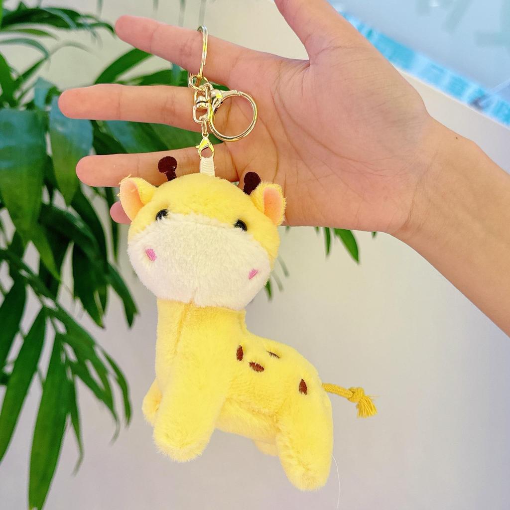 Popular Cartoon Deer Keychain Plush Toy Birthday Gift