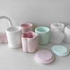 Silicone Candle Cup Molds 3pcs/set Resin Jar Storage Box Mould Exploy Casting Molds Ornament for  Hand-Making Crafts