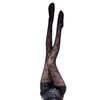 Net Celebrity Style Four-Leaf Clover Fishnet Stockings - Black Silk Pantyhose for Spring and Autumn.