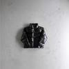 Mens Streetwear Winter Cotton Puffer Jacket Trapstar Style Embossed Lettering Stand Collar Loose Fit