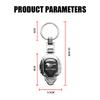BBBQ8 1PCS 3D Metal Car Emblem Keychain For Ford Ranger Kuga Fiesta Focus 2 3 Mk3 Mk4 Mustang Mondeo Ecosport Shelby Edge Transit MK5