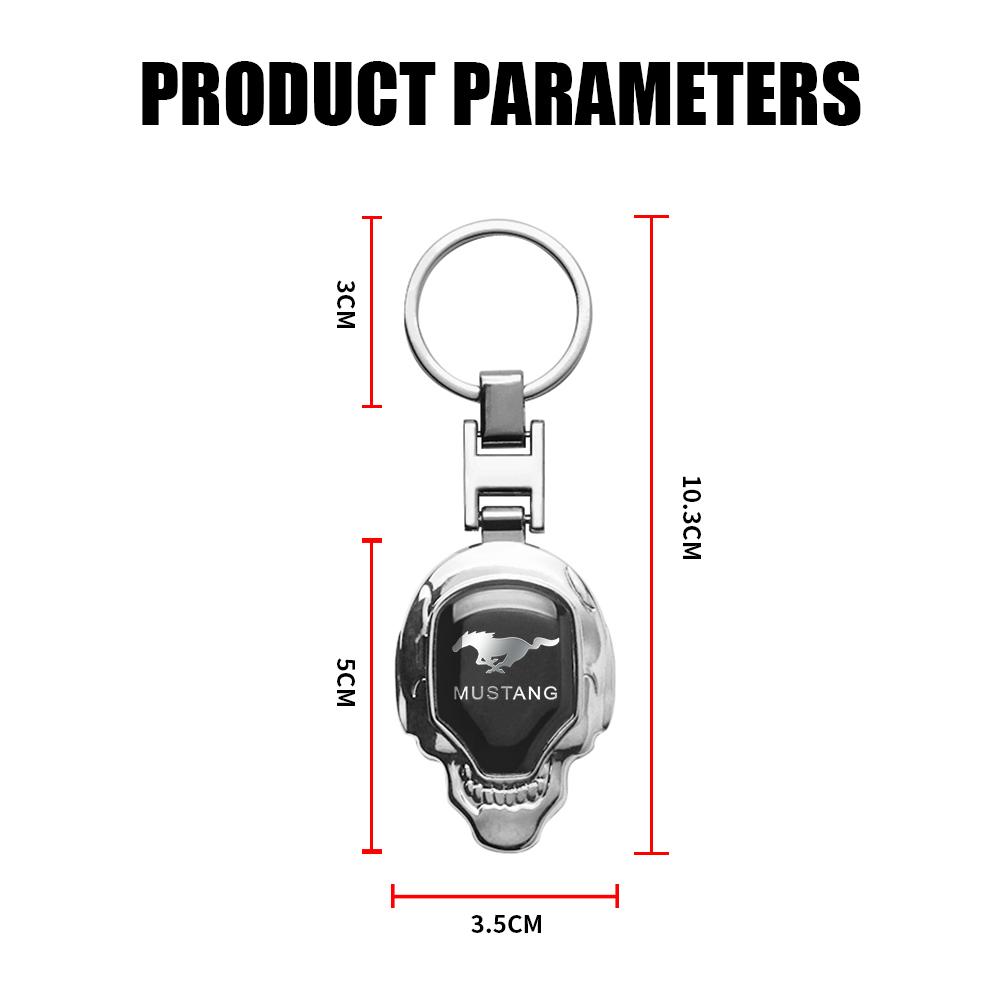 BBBQ8 1PCS 3D Metal Car Emblem Keychain For Ford Ranger Kuga Fiesta Focus 2 3 Mk3 Mk4 Mustang Mondeo Ecosport Shelby Edge Transit MK5