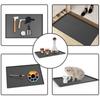 Under Sink Mat ,Silicone Under Sink Liner Pad with Drain Hole Designs Water-proof Sink Pad for Kitchen and Bathroom