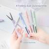 1pc Mini Portable Scissors Paper Cutter Knife 2 In 1 Multifunctional Pocket Pen Shape Scrapbooking Carving Cutting Art Tools
