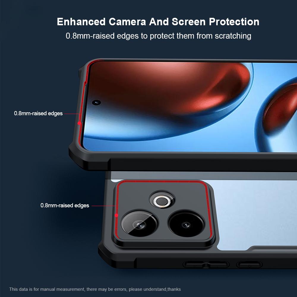 XUNDD For Realme GT 7T 5G/GT 7 5G Case Dropproof TPU+Acrylic Clear Back Phone Cover